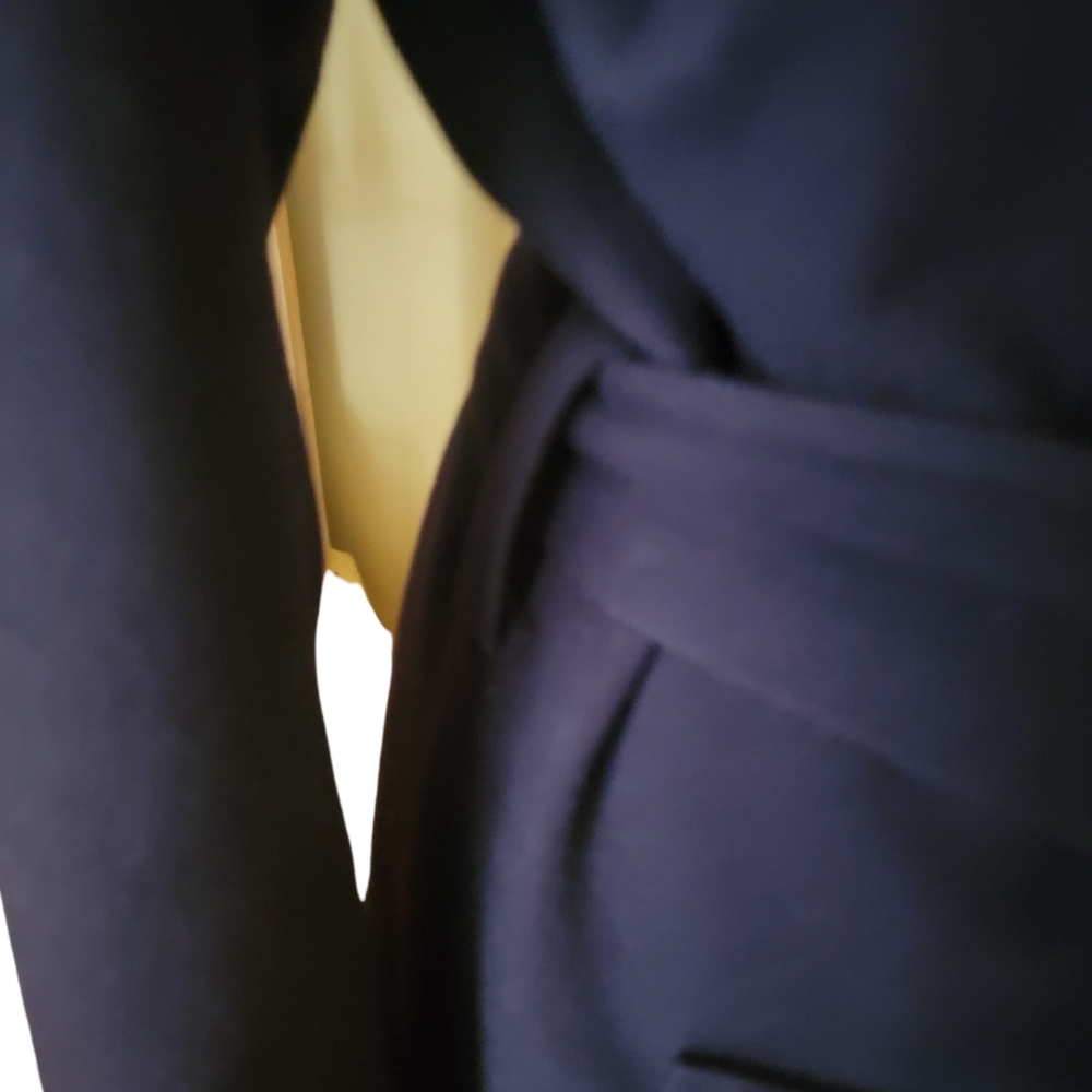 🔥SALE🔥YVES SAINT LAURENT |VNTG WOOL/CASHMERE WRAP COAT W/BLK MINK SHAWL COLLAR - Picture 12 of 16